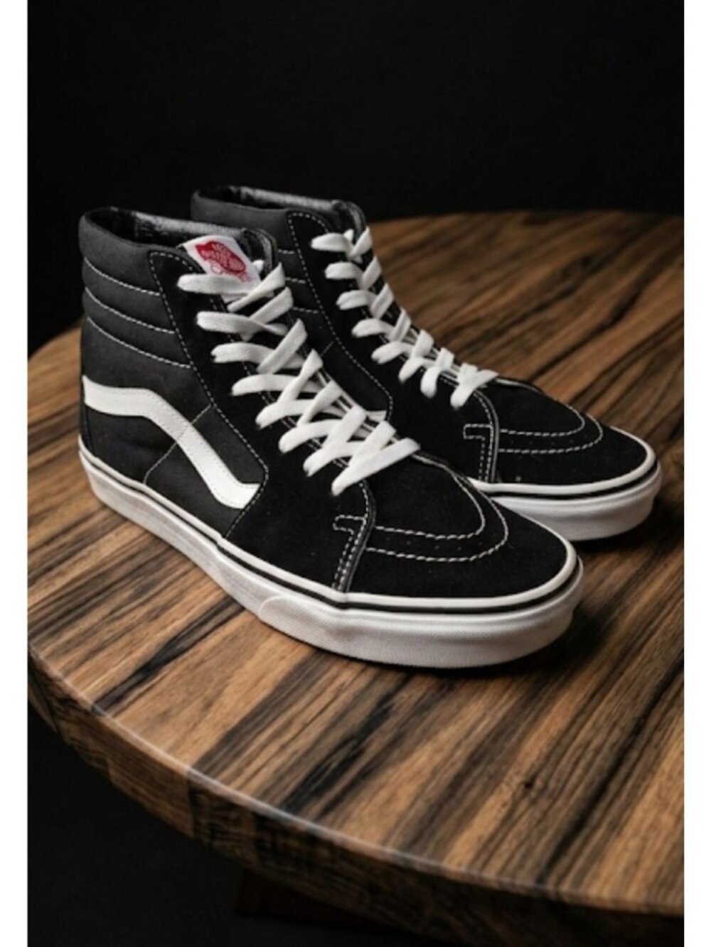 Vans Skateboard Pro Black Suede Canvas Grunge Sneakers Unisex Men 8.5 Women 10